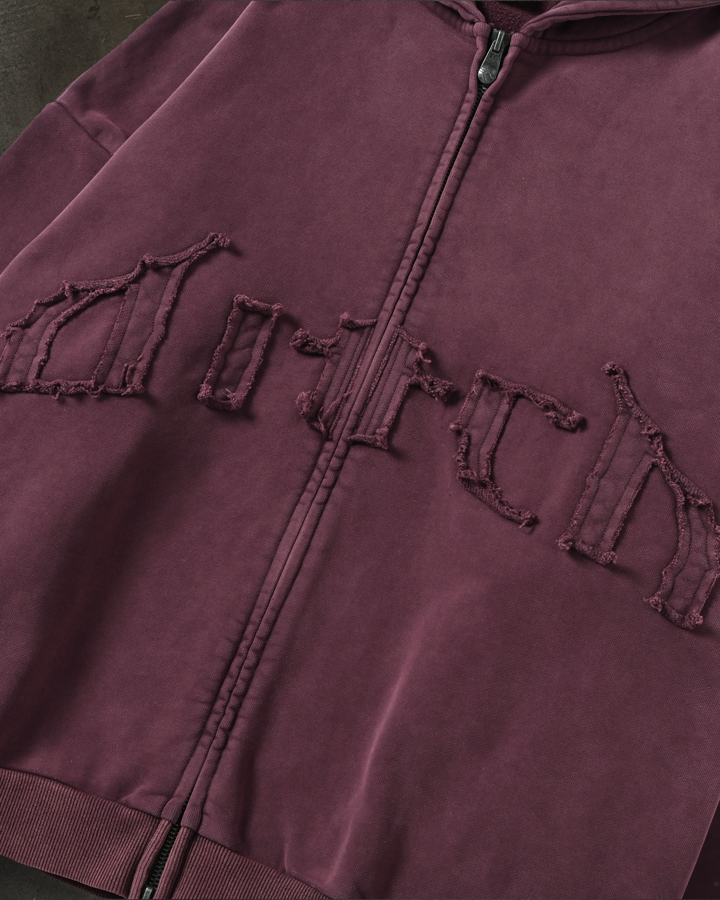 ARCH LOGO ZIPUP (CRIMSON)