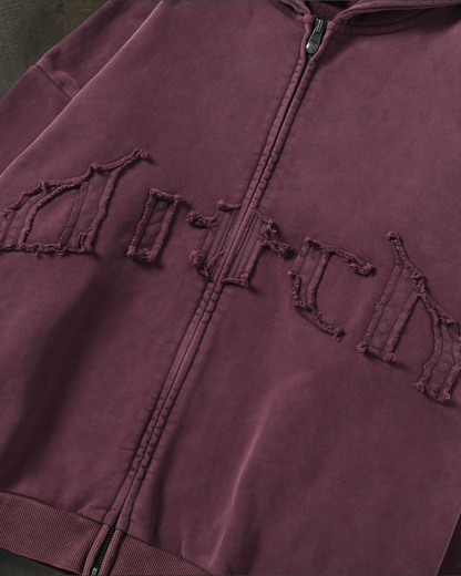 ARCH LOGO ZIPUP (CRIMSON)