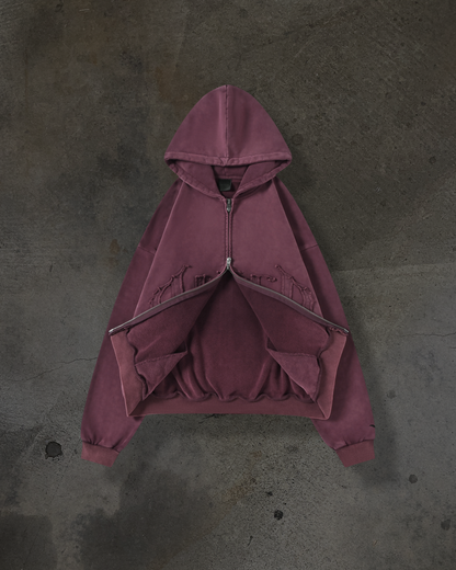 ARCH LOGO ZIPUP (CRIMSON)