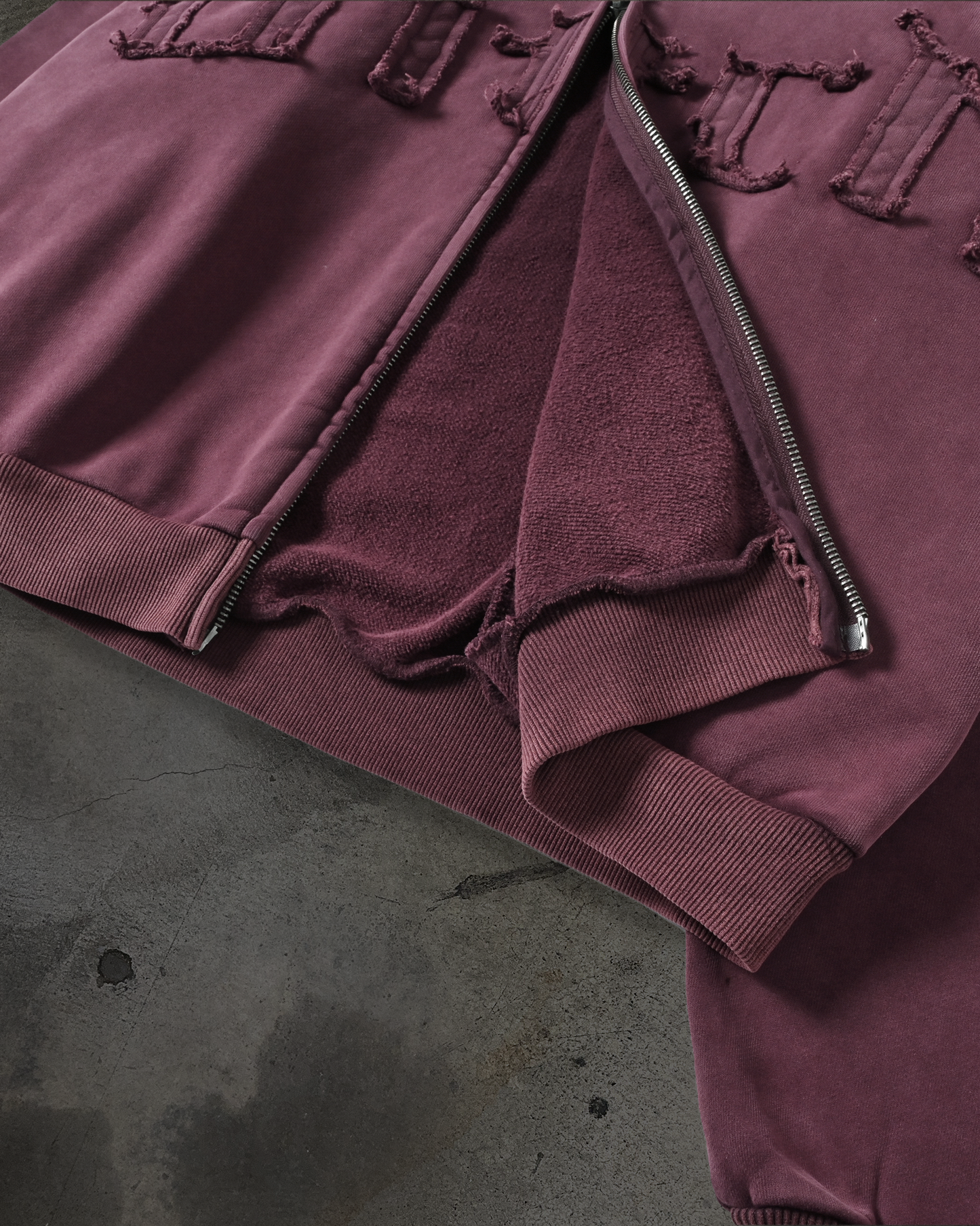 ARCH LOGO ZIPUP (CRIMSON)