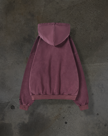 ARCH LOGO ZIPUP (CRIMSON)