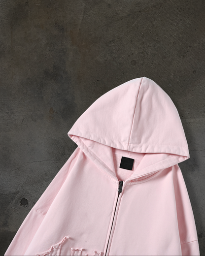 ARCH LOGO ZIPUP (BABY PINK)