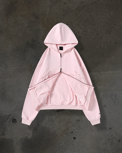 ARCH LOGO ZIPUP (BABY PINK)