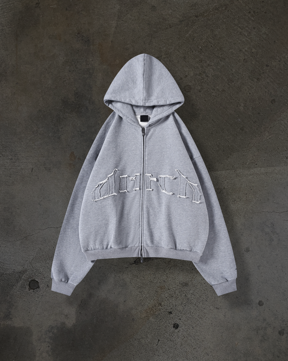 ARCH LOGO ZIPUP (HEATHER)