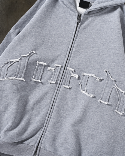 ARCH LOGO ZIPUP (HEATHER)