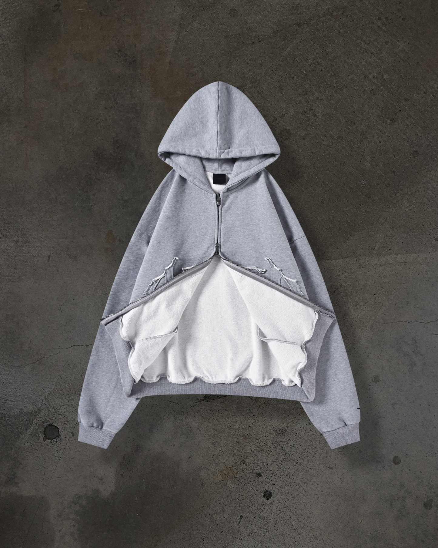 ARCH LOGO ZIPUP (HEATHER)