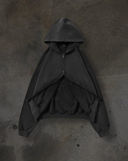 BLANK ZIPUP (COAL)
