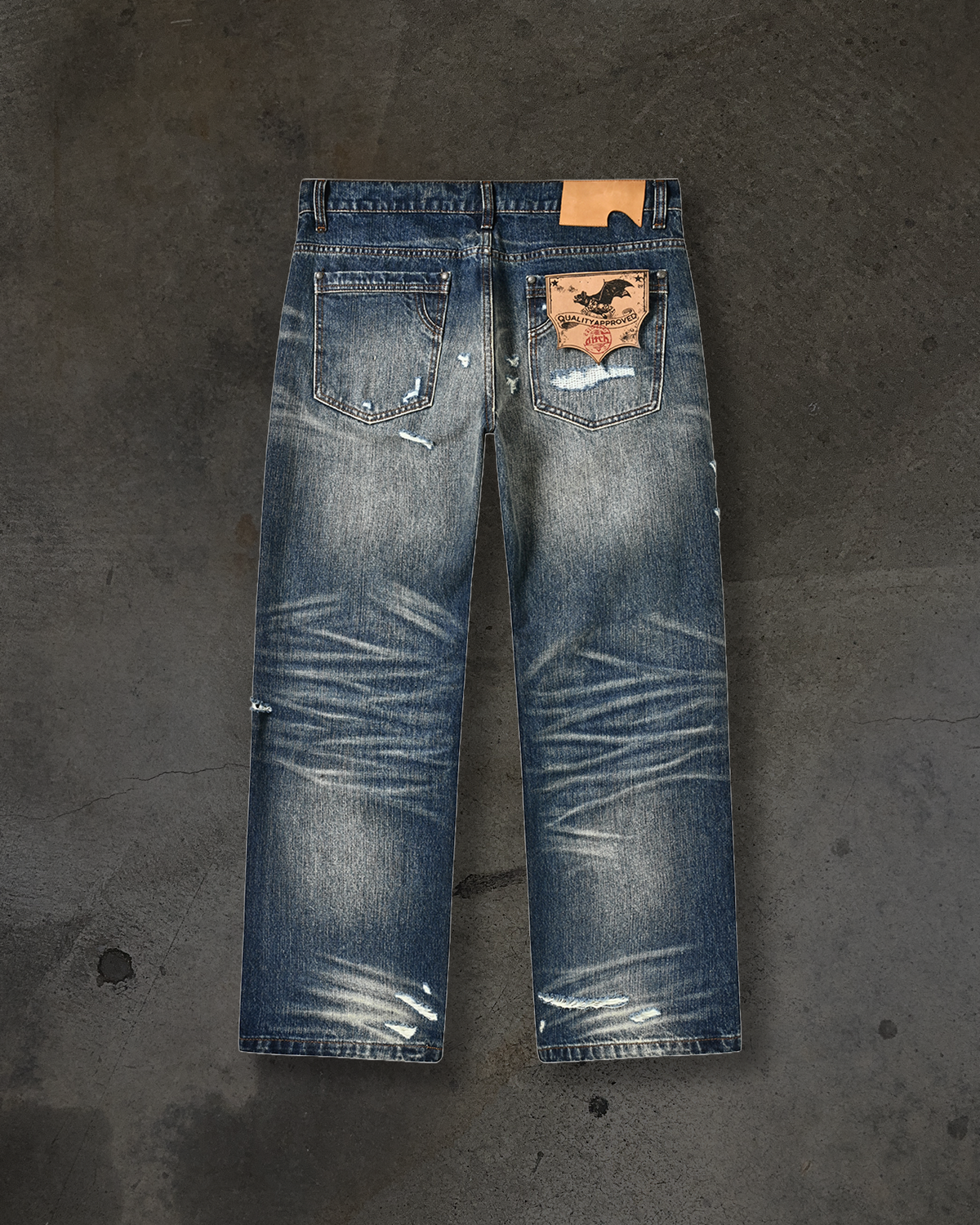 HANDMEDOWN DENIM (DISTRESSED DARK WASH)