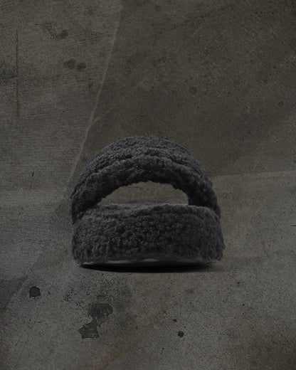 SHEARLING SLIDE (NOIR)