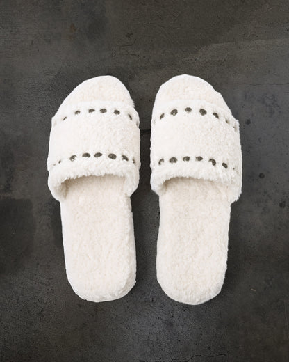 SHEARLING SLIDE (BONE)