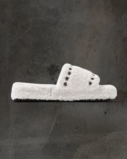 SHEARLING SLIDE (BONE)