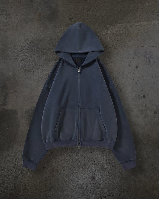 BLANK ZIPUP (NAVY)