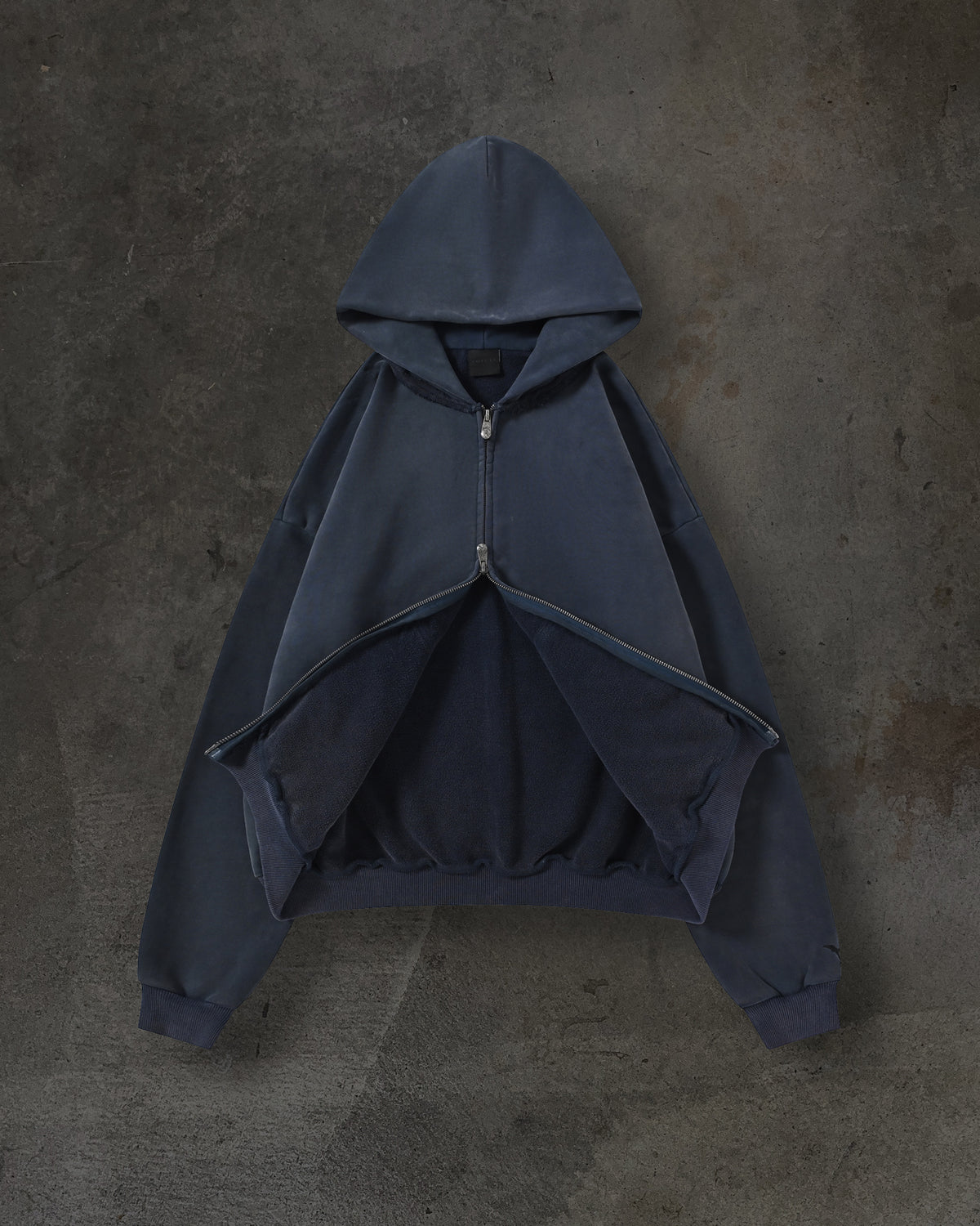 BLANK ZIPUP (NAVY)