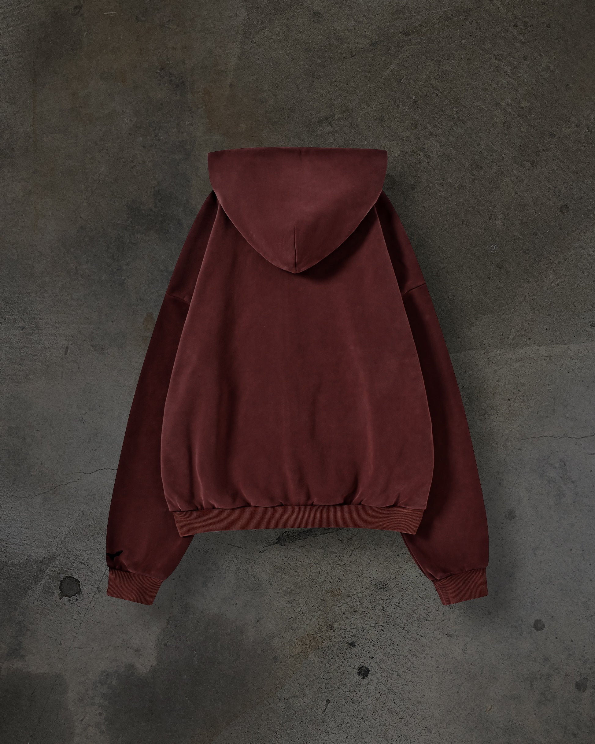 BLANK ZIPUP (CRIMSON) – ditch