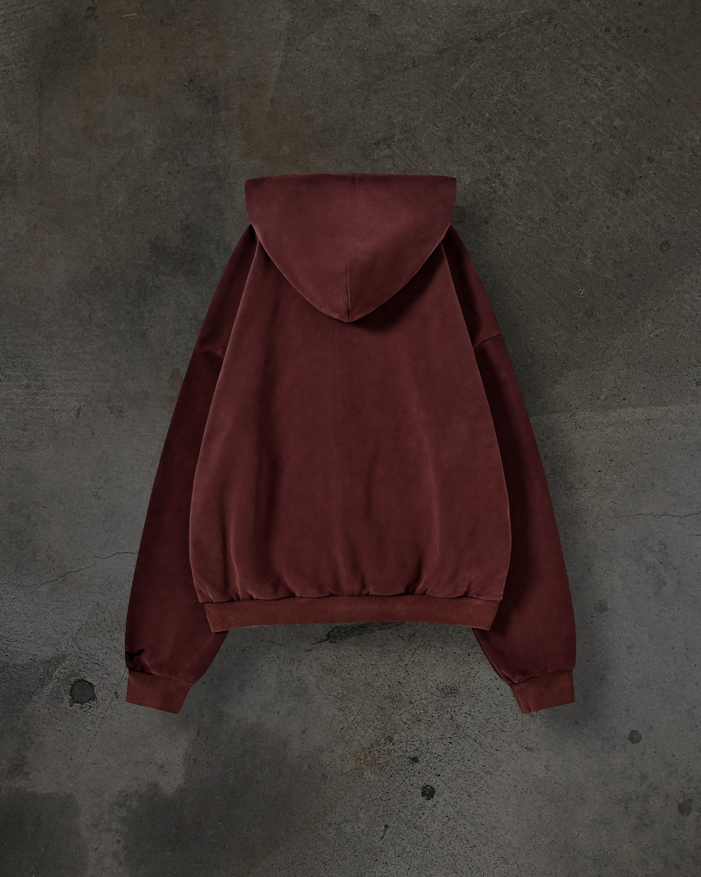 BLANK ZIPUP (CRIMSON)