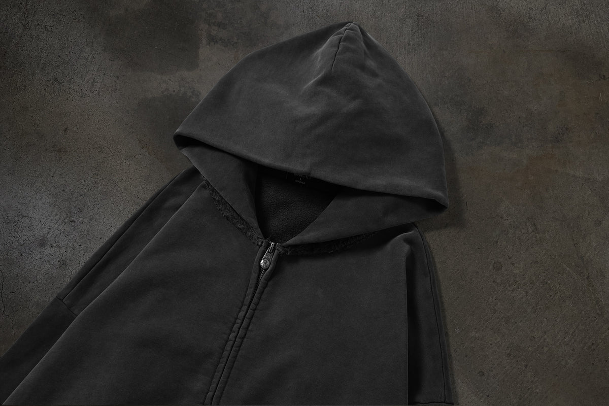 BLANK ZIPUP (COAL)