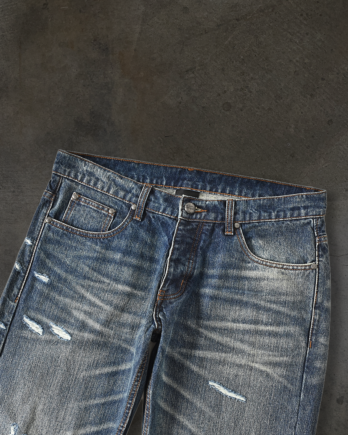 HANDMEDOWN DENIM (DISTRESSED DARK WASH)