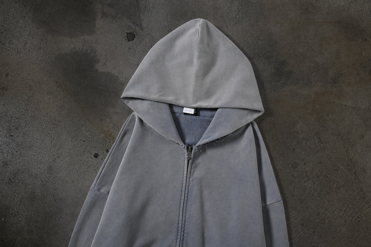 BLANK ZIPUP (FLINT)