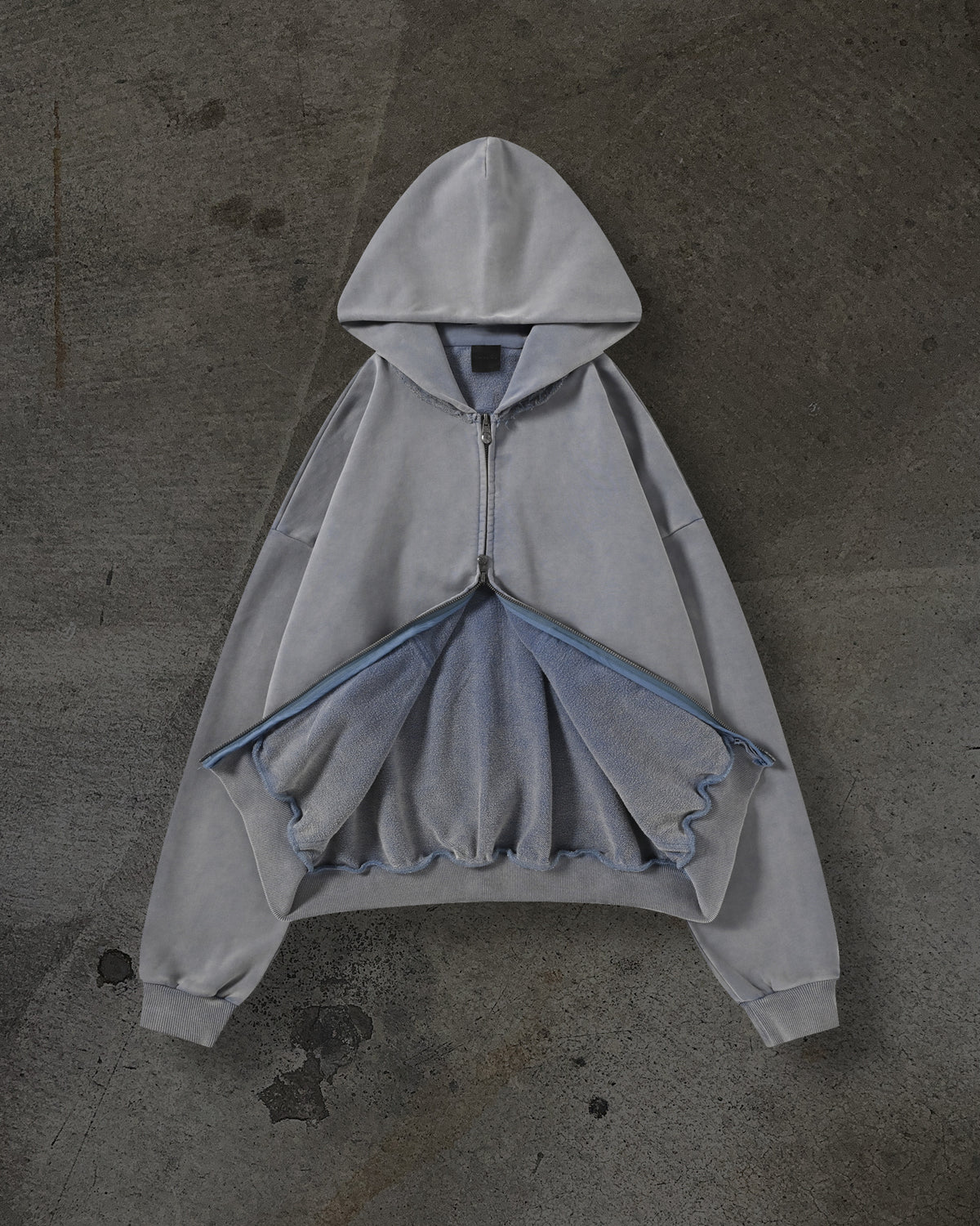 BLANK ZIPUP (FLINT)