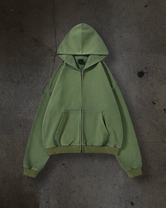 BLANK ZIPUP (MATCHA)