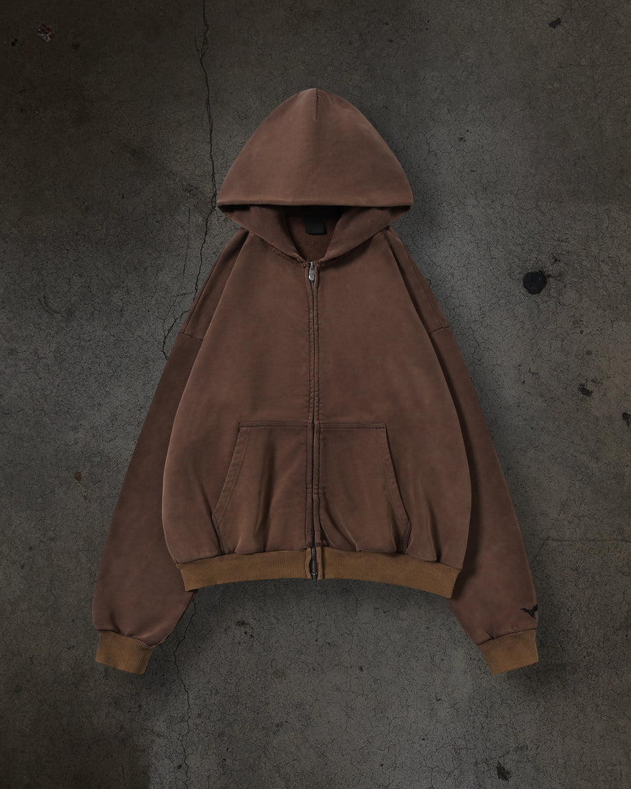 BLANK ZIPUP (MOCHA)
