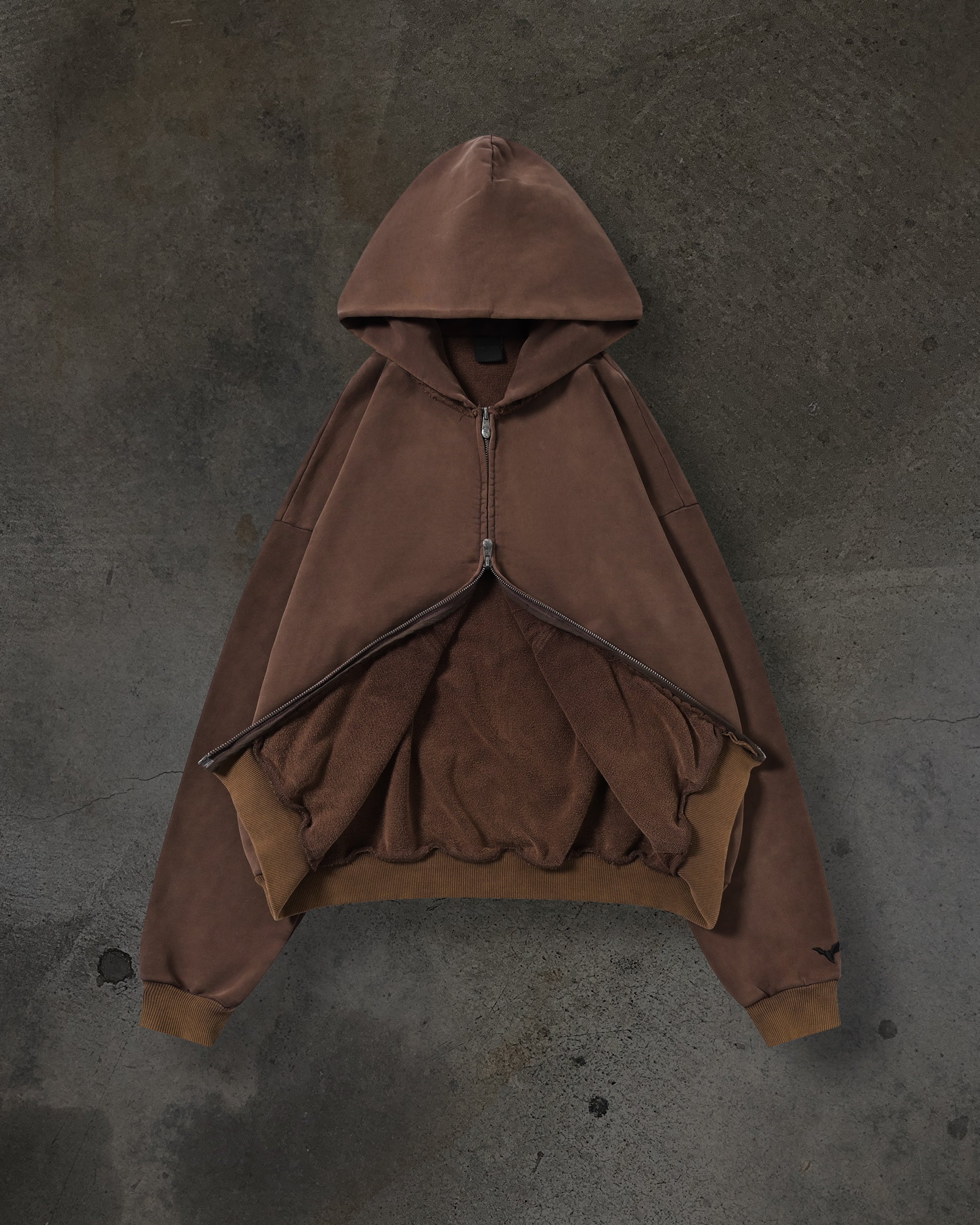 BLANK ZIPUP (MOCHA) – ditch