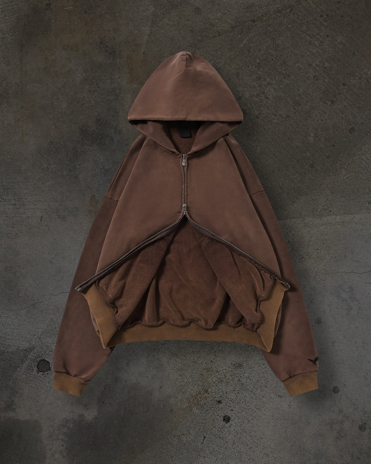 BLANK ZIPUP (MOCHA)