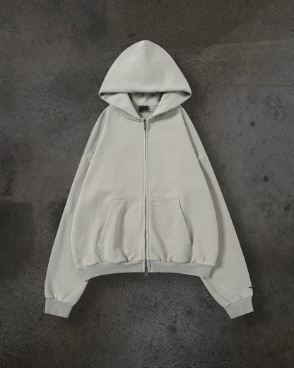 BLANK ZIPUP (SAND)
