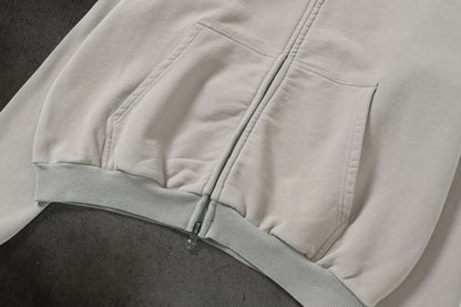 BLANK ZIPUP (SAND)