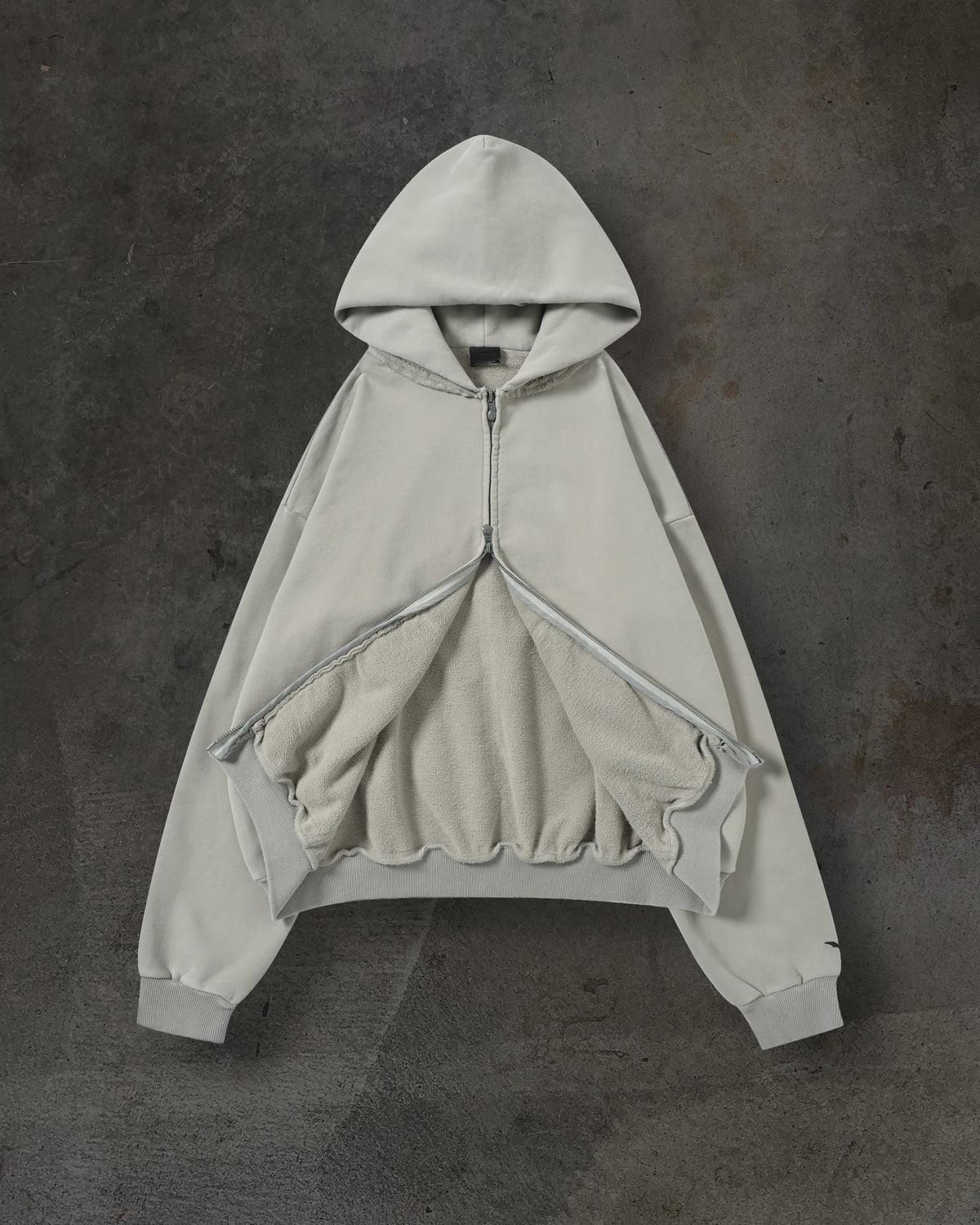 BLANK ZIPUP (SAND)