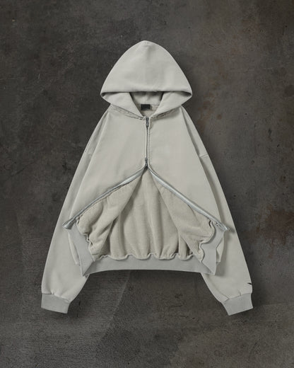 BLANK ZIPUP (SAND)