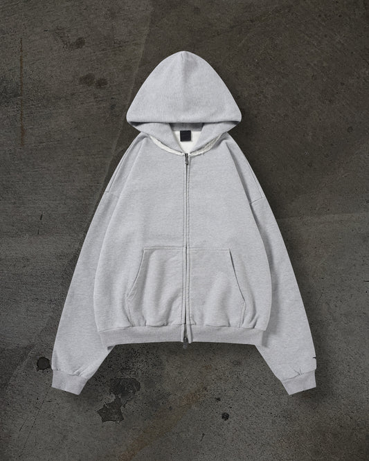 BLANK ZIPUP (HEATHER)