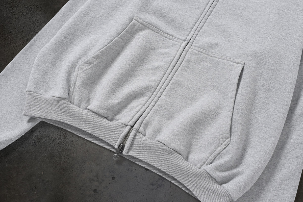 BLANK ZIPUP (HEATHER)