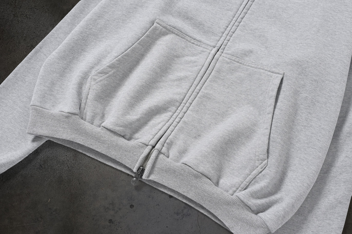 BLANK ZIPUP (HEATHER)