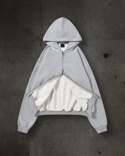 BLANK ZIPUP (HEATHER)