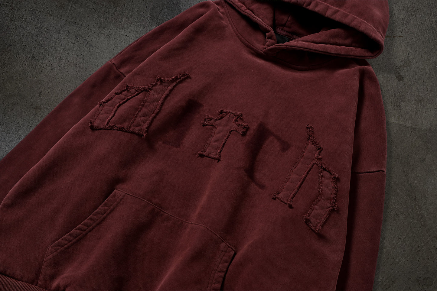 MISSING PATCH PULLOVER (CRIMSON)