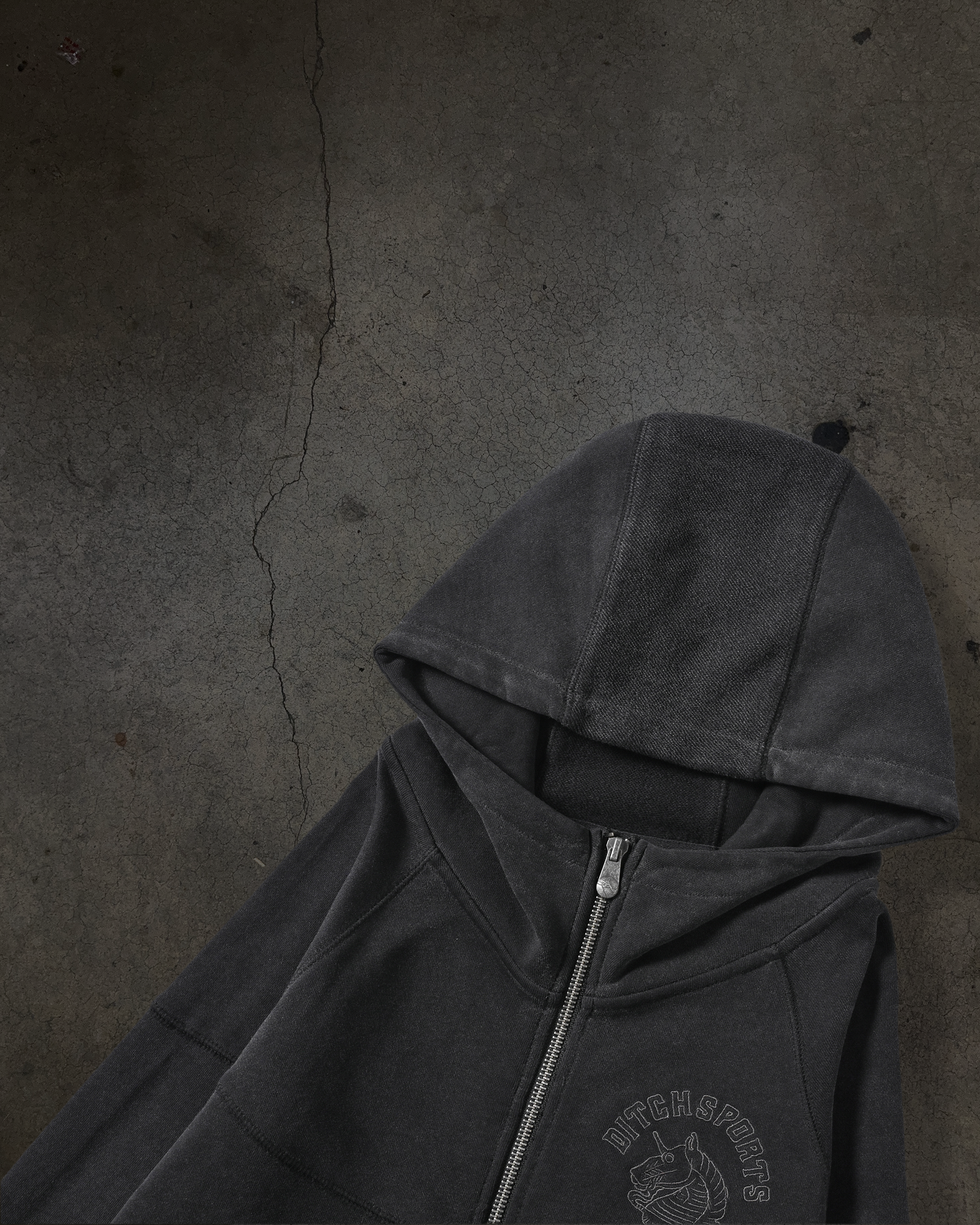 SPORT TRACK HOODIE (BLK/BLK) – ditch