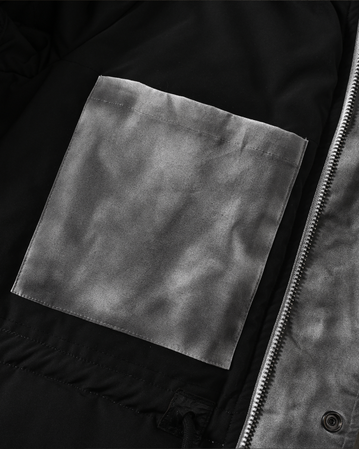 LAMB CREST PARKA (DYED GREY)