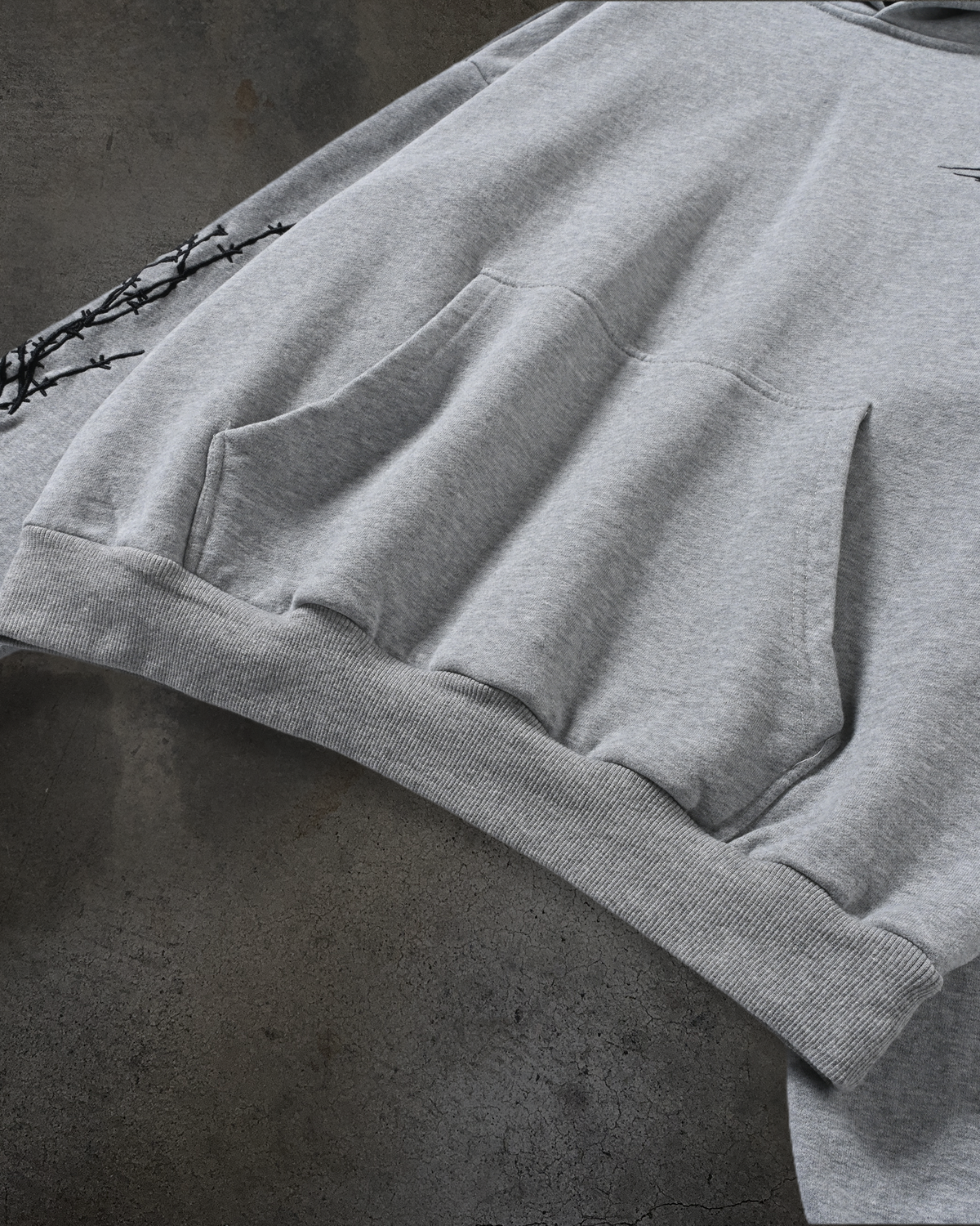 ATHLETIC BARBED PULLOVER (HEATHER GREY)