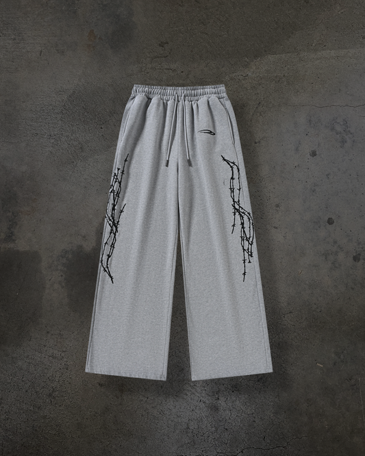 ATHLETIC BARBED SWEATS (HEATHER GREY)