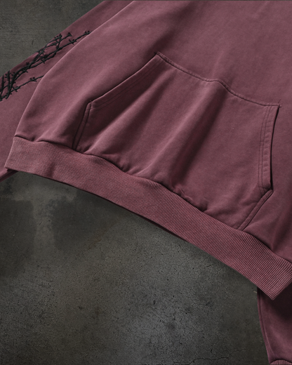 ATHLETIC BARBED PULLOVER (CRIMSON)