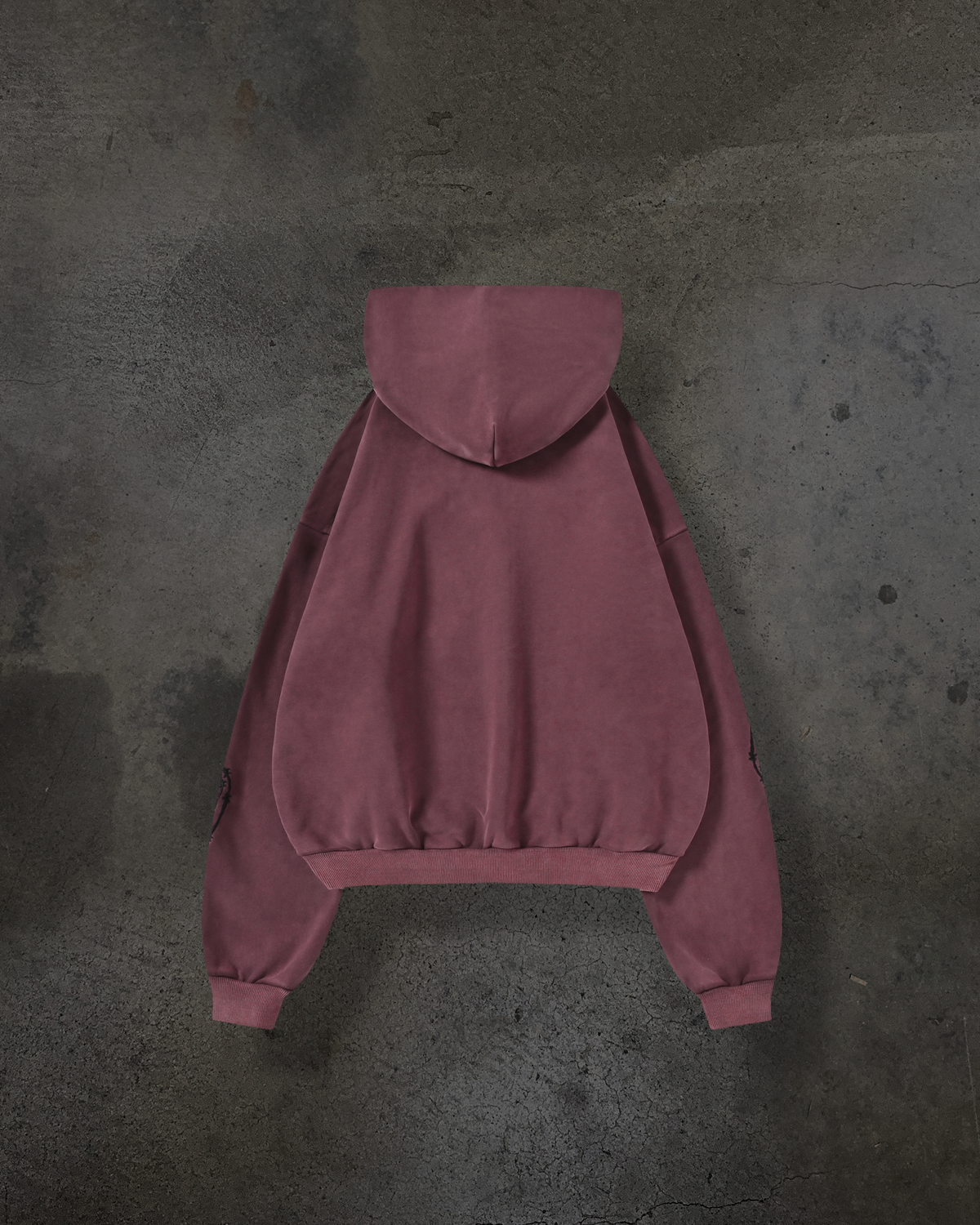 ATHLETIC BARBED PULLOVER (CRIMSON)