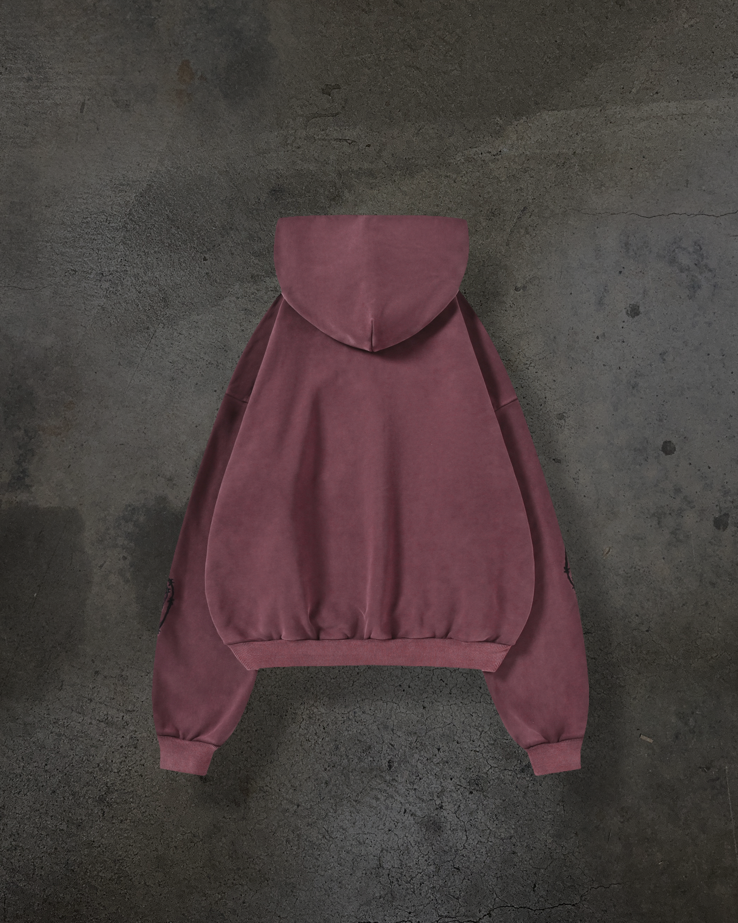 ATHLETIC BARBED PULLOVER (CRIMSON)