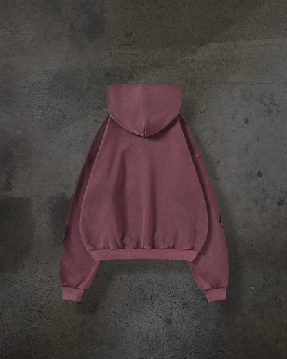 ATHLETIC BARBED PULLOVER (CRIMSON)