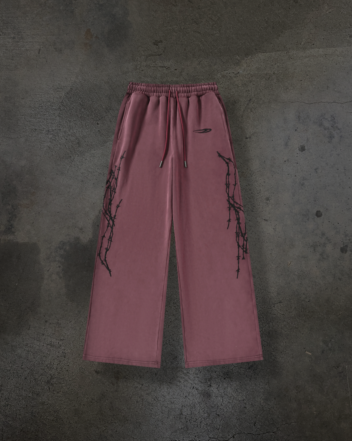 ATHLETIC BARBED SWEATS (CRIMSON)