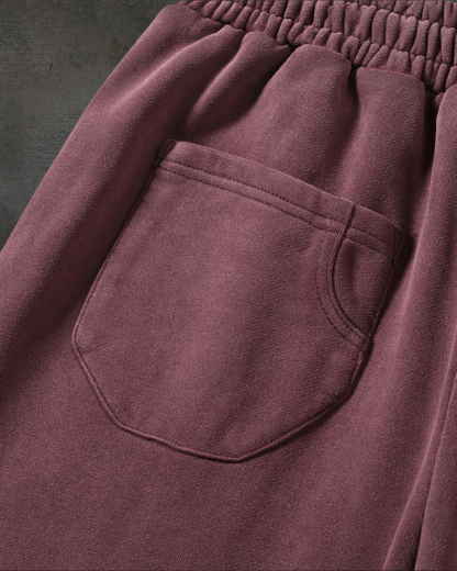 ATHLETIC BARBED SWEATS (CRIMSON)