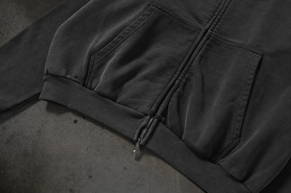 BLANK ZIPUP (COAL)