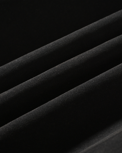 DOUBLE LAYERED CANVAS HOODIE (NOIR)