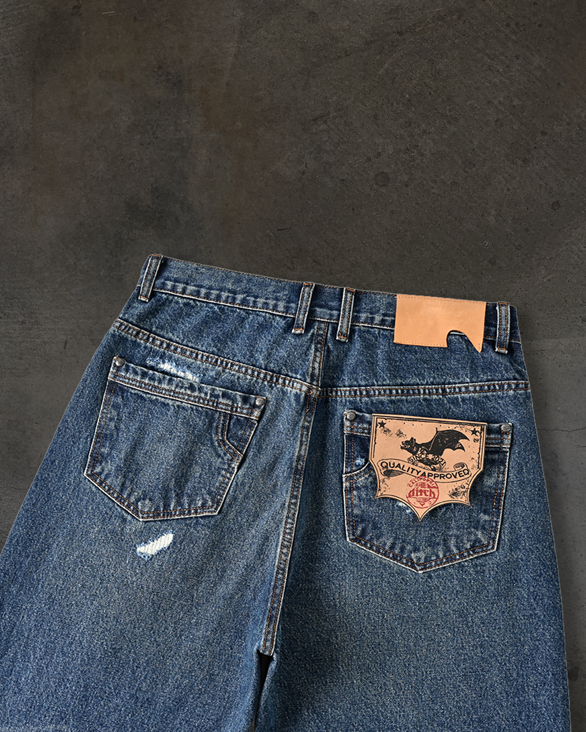 REPAIRED DENIM (DARK WASH)