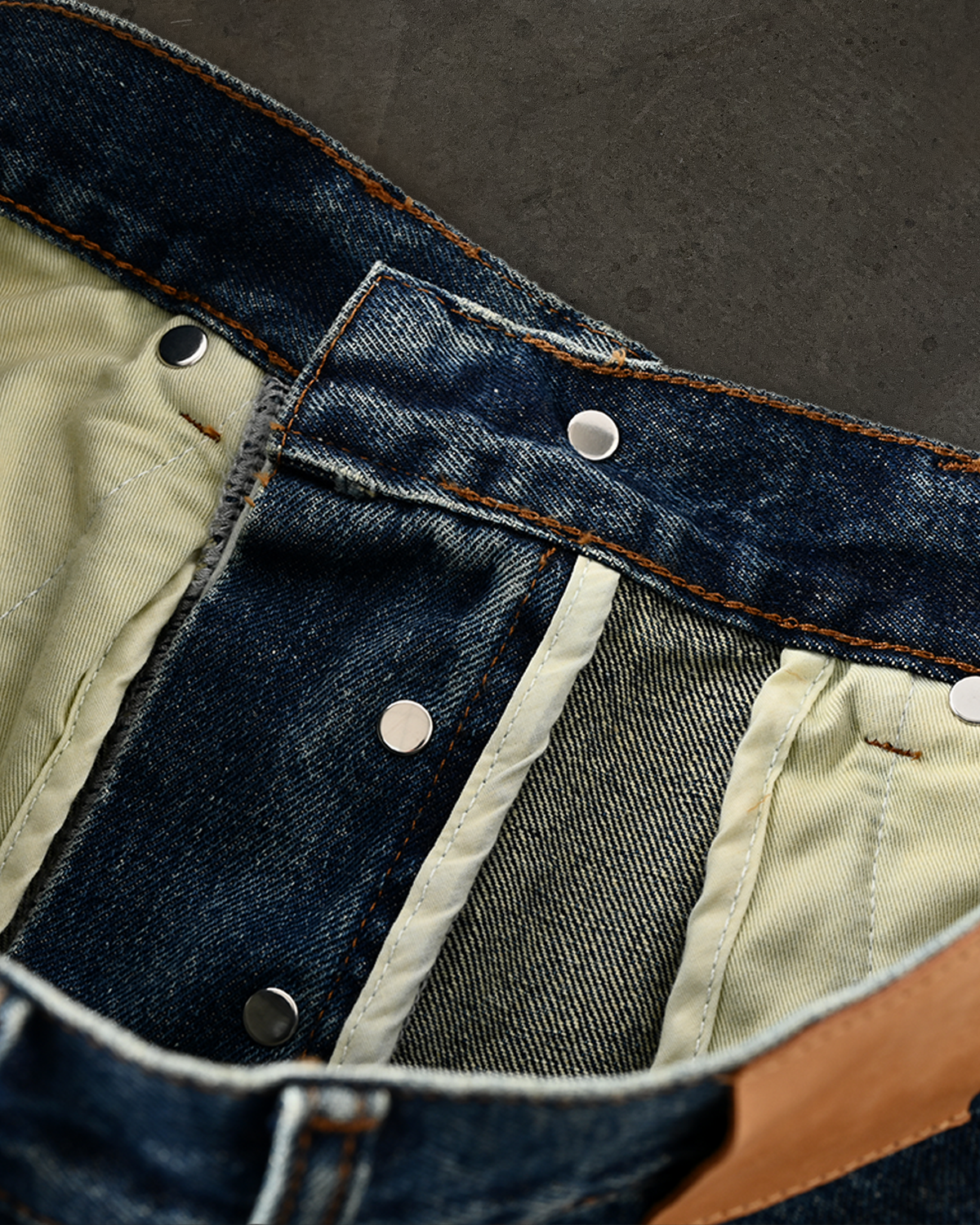 REPAIRED DENIM (DARK WASH)
